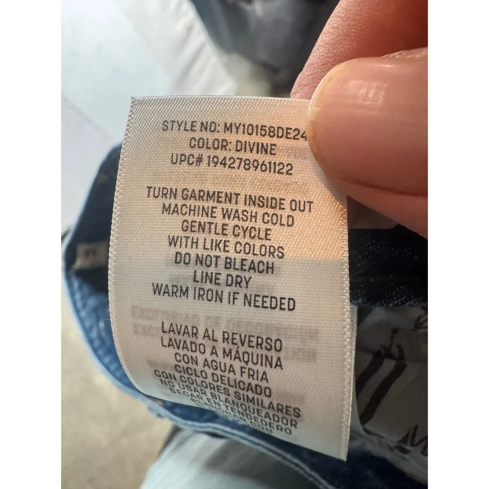 Seven7 Premium Brand Medium Wash Straight Leg Stretch Jeans Womens Size 10